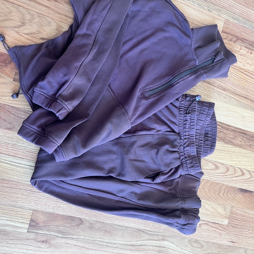 Stylish Brown Tracksuit Set